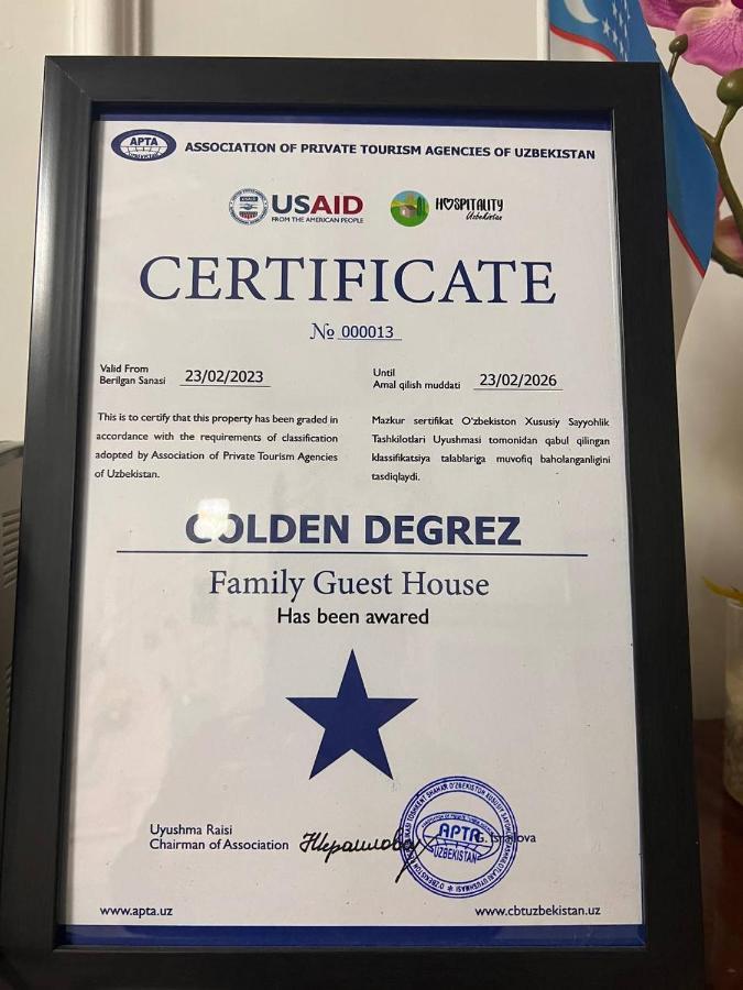 Hotel Guest House Golden Degrez Buchara Zewnętrze zdjęcie